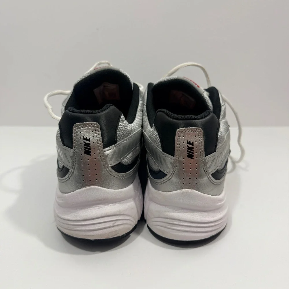 Nike Initiator Running Shoes Mens 11 Silver Black Red 394055-001 Good Sneakers